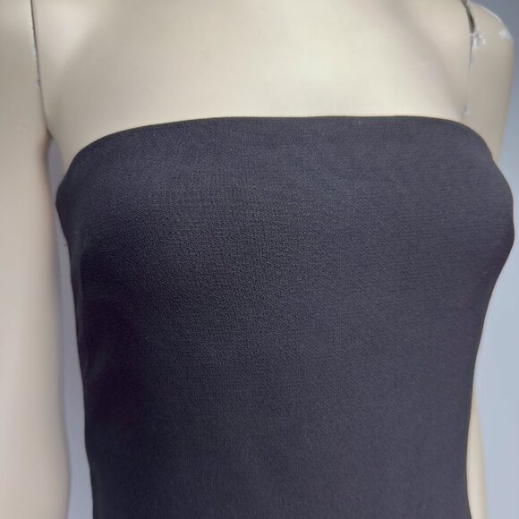 BABATON Strapless Bodycon Sheath A-Line Midi Black Dress Size 2 - Picture 2 of 8